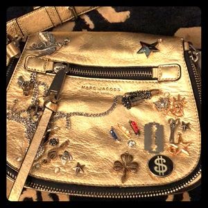 Marc Jacobs saddle bag in gold